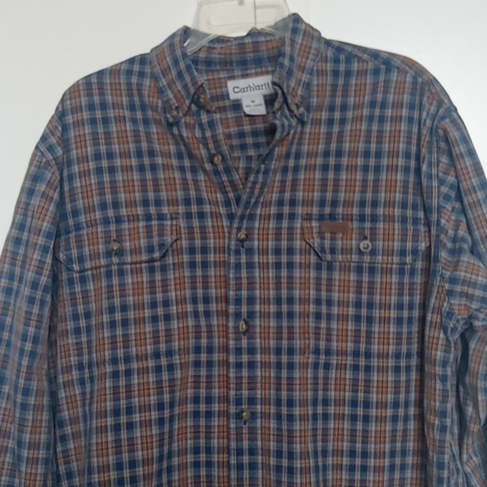Carhartt Long Sleeve Button Down Shirt Size M EUC
